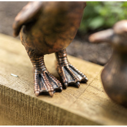Marco Paul Mum and 3 Baby Ducks Garden Ornament - Size: 44 x 59 x 17cm - Brown - Wilko - thumbnail 5