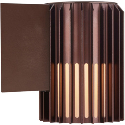 Nordlux Aludra Seaside Brown Metallic Wall Light - Size: 16.8 x 12.4 x 16.8cm - Wilko - thumbnail 4
