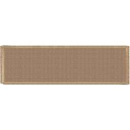 Eselle Jute Effect Herringbone Runner 60 x 230cm - Size: 230 x 60 x 0.5cm - Brown - Wilko - thumbnail 1