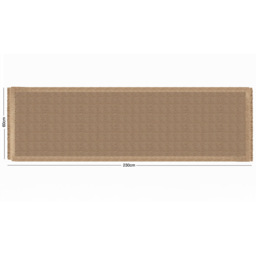 Eselle Jute Effect Herringbone Runner 60 x 230cm - Size: 230 x 60 x 0.5cm - Brown - Wilko - thumbnail 7