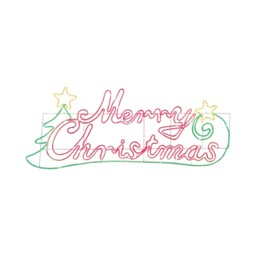Merry Christmas Festive Rope LightMulticolour - Wilko - thumbnail 1