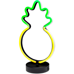 Global Gizmos Pineapple LED Neon Light 30cm - Size: 30 x 17 x 10cm - Multi - Wilko - thumbnail 3
