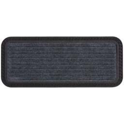 Millbrook Grey Embossed Stripe Doormat 25 x 60cm - Size: 60 x 25cm - Wilko - thumbnail 1