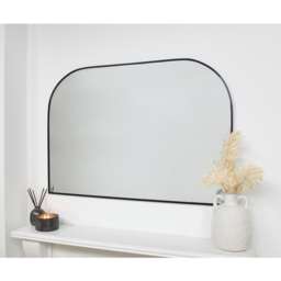 Black Arch Over Mantle Mirror 70 x 100cm - Size: 100 x 70cm - The Port. Co Gallery - Wilko - thumbnail 3