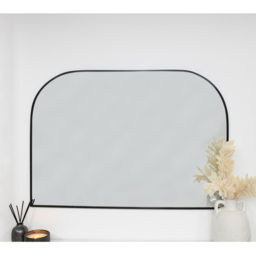 Black Arch Over Mantle Mirror 70 x 100cm - Size: 100 x 70cm - The Port. Co Gallery - Wilko - thumbnail 4