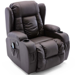 Furniture Online Caesar Brown Bonded Leather Electric Recliner Chair - Size: 105 x 95 x 98cm - Wilko - thumbnail 3