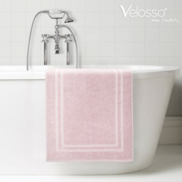 Velosso Blush Cotton Hotel Bath Mat - Pink - Wilko - thumbnail 5