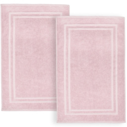 Velosso Blush Cotton Hotel Bath Mat - Pink - Wilko - thumbnail 4