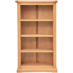Lucca 4 Shelf Waxed Bookcase - Wood - Wilko - thumbnail 3