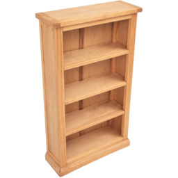 Lucca 4 Shelf Waxed Bookcase - Wood - Wilko - thumbnail 5
