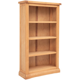 Lucca 4 Shelf Waxed Bookcase - Wood - Wilko - thumbnail 4