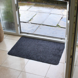 JVL Tanami Charcoal Barrier Doormat and Runner Set of 2 - Size: 50 x 75cm - Grey - JVL Homewares - Wilko - thumbnail 3