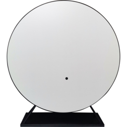 Round Standing Hollywood LED Mirror Black - Wilko - thumbnail 3
