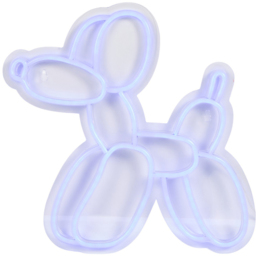 Blue Balloon Dog Neon Sign - White - Wilko - thumbnail 5