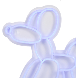 Blue Balloon Dog Neon Sign - White - Wilko - thumbnail 6
