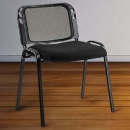 Costway Black Waterfall Seat Waiting Room Chair 5 Pack - Size: 58 x 55 x 72cm - Wilko - thumbnail 1