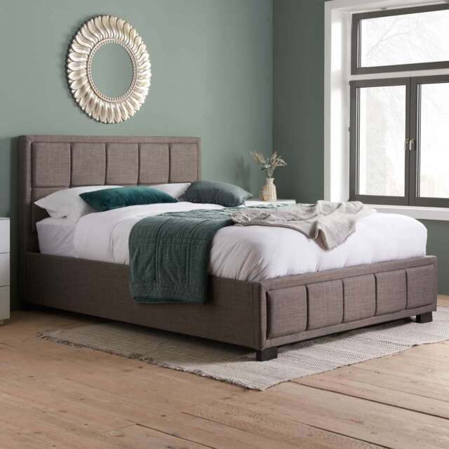 Hannover Small Double Steel Bed Frame - Grey - Birlea - Wilko - image 1