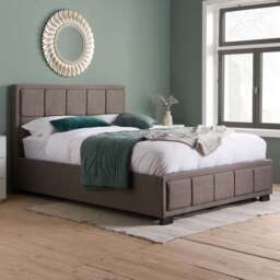 Hannover Small Double Steel Bed Frame - Grey - Birlea - Wilko - thumbnail 1
