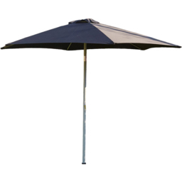 Home Source Gozo Black Garden Outdoor Parasol 2.7m - Size: 3m - Wilko - thumbnail 1