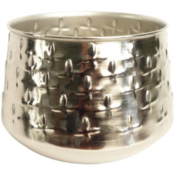 Leaf Silver Cross Metal Planter 18cm - Size: 18 x 24 x 24cm - Wilko - thumbnail 3