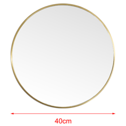 Living and Home Gold Frame Nordic Wall Mounted Bathroom Mirror 40cm - Size: 40 x 40cm - Wilko - thumbnail 7