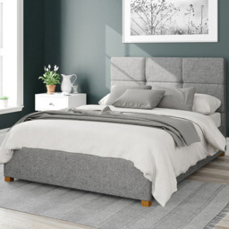 Aspire Caine Single Grey Saxon Twill Ottoman Bed - Aspire Beds - Wilko - thumbnail 1