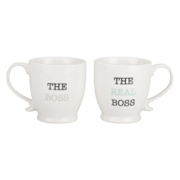 The Boss Footed Mug 2 Pack - Wilko - thumbnail 3