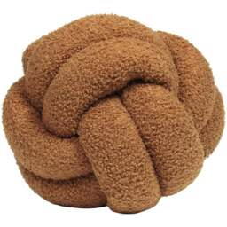 furn. Boucle Ginger Knot Fleece Cushion - Size: 30 x 30cm - Orange - Wilko - thumbnail 1
