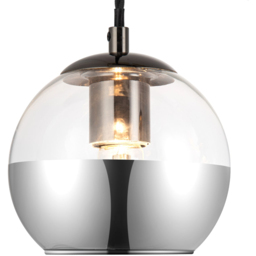 Cosylyte Marlo Matt Black Base 3 Light Smoky Glass Cluster Pendant Light - Size: 36 x 34 x 22cm - Wilko - thumbnail 6