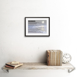 Wee Blue Coo Black Desiderata Ehrmann Placidly Noise Haste Quote Framed Wall Art Print 23 x 18cm - Size: 25.9 x 20.6 x 1.5cm - Grey - Wilko - thumbnail 3