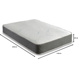 Starlight Beds European Double Hybrid Cooling Memory Foam and Spring Mattress - Blue - Wilko - thumbnail 7