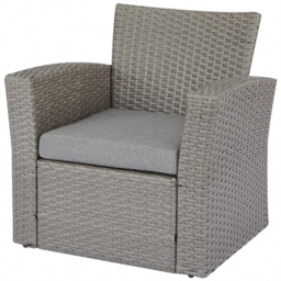 Home Detail Vegas 4 Seater Black and Cream Rattan Sofa Set - Wilko - thumbnail 6