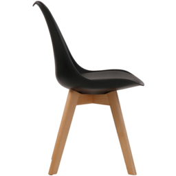 Louvre Set of 2 Black Dining Chair - LPD Home - Wilko - thumbnail 4