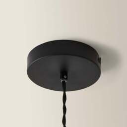 ValueLights Akira Black Pleated Shade LED Pendant Light - Size: 113 x 53 x 53cm - Wilko - thumbnail 4