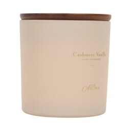 Cashmere Vanilla Candle - Size: 11 x 12 x 11 cm - True Aroma - Wilko - thumbnail 3