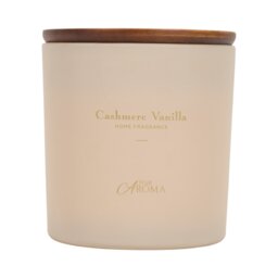 Cashmere Vanilla Candle - Size: 11 x 12 x 11 cm - True Aroma - Wilko - thumbnail 1