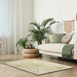 Esselle Home Aura Starburst Natural and Sage Green Rug 200 x 290cm - Wilko - thumbnail 3