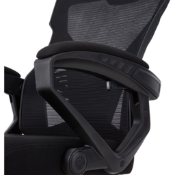 Living and Home Black Mesh High Back Office Chair with Footrest - Size: 128 x 66 x 83cm - Wilko - thumbnail 6