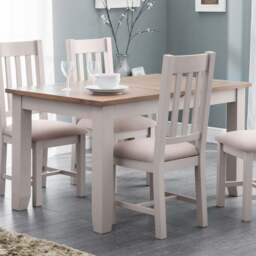 Julian Bowen Richmond 6 Seater Extending Dining Table Elephant Grey and Pale Oak - Wood - Wilko - thumbnail 1