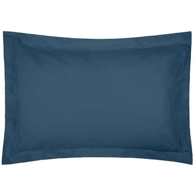 Serene Oxford Navy Pillowcase - Size: 27 x 20cm - Blue - Wilko - image 1