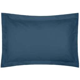 Serene Oxford Navy Pillowcase - Size: 27 x 20cm - Blue - Wilko - thumbnail 1