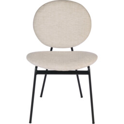 Pair of Maybury Plush Dining Chairs Cream - Size: Set of 2 - Wilko - thumbnail 4