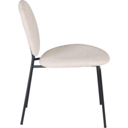 Pair of Maybury Plush Dining Chairs Cream - Size: Set of 2 - Wilko - thumbnail 5