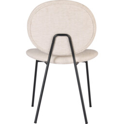Pair of Maybury Plush Dining Chairs Cream - Size: Set of 2 - Wilko - thumbnail 6