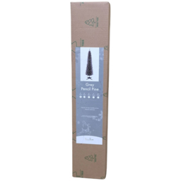 Snowtime Grey Pine Wrapped Pencil Artificial Christmas Tree 4ft - Wilko - thumbnail 7