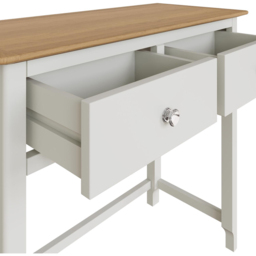 FWStyle Taberno 2 Drawer White Dressing Table - Wilko - thumbnail 5