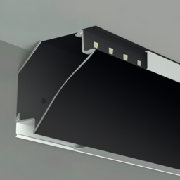 ENER-J Black Corner Aluminium Profile Gypsum LED Cove Light 2m 2 Pack - Size: 12 x 4 x 12cm - Wilko - thumbnail 5