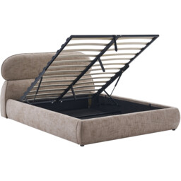 Rhea Ottoman Bed Brown Double - Wilko - thumbnail 2