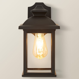 ValueLights Leo Matte Black Traditional Lantern LED Wall Light - Size: 38 x 18.8 x 24.1cm - Wilko - thumbnail 6