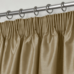 Intimates Faux Silk Latte Curtains 168 x 229cm - Size: W 168 x D 229cm - Cream - Wilko - thumbnail 3
